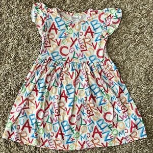 Girls Back to school dress ABC’s
